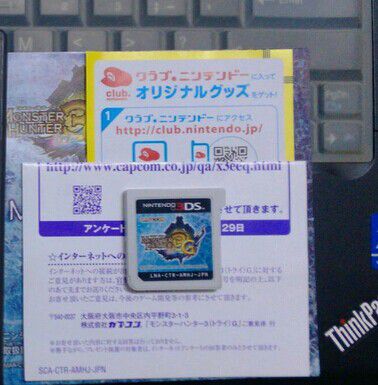 CAPCOM 3DS平台 怪物猎人3G MH3G 非廉价版 日版 二手拆封