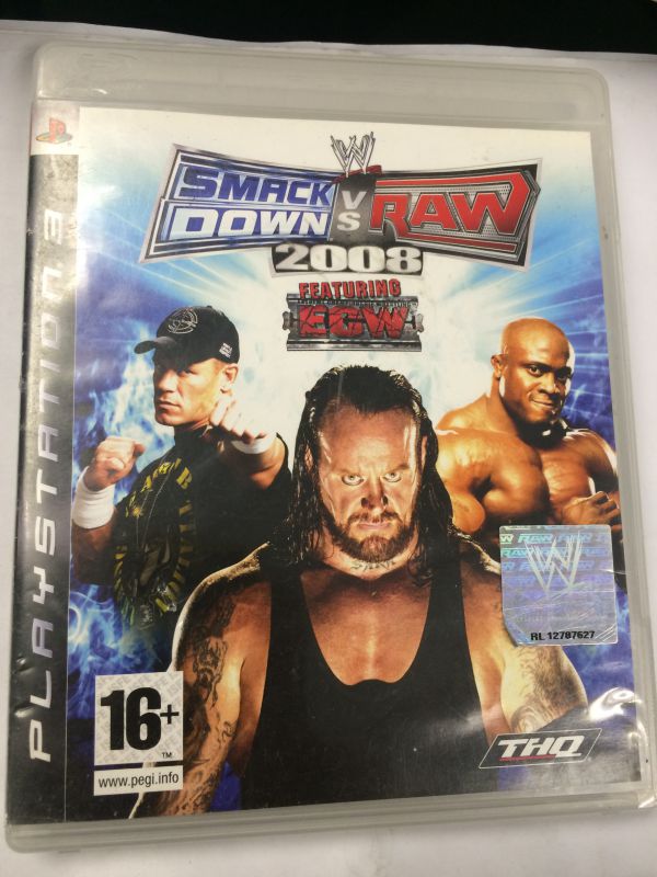 WWE 2008 Smackdown Vs Raw 世界摔跤娱乐 美国职业摔角 wwf ecw