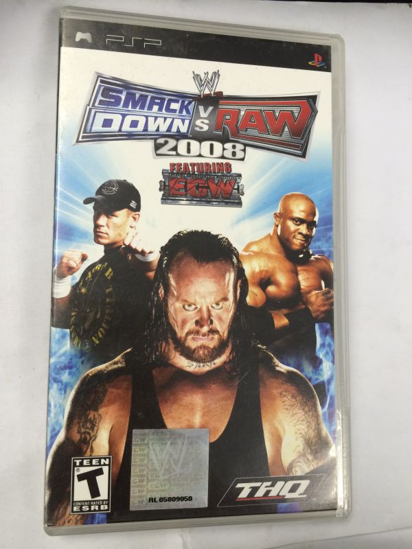 psp WWE SmackDown vs Raw 2008 世界摔跤娱乐 wwf 美国职业摔角 ecw 极限冠军