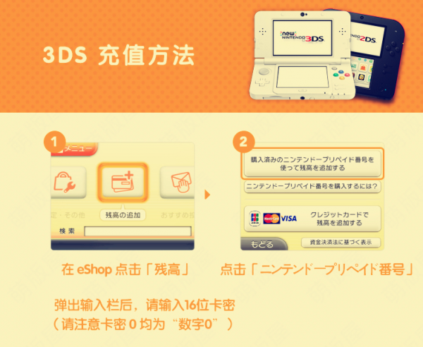 任天堂eShop日服充值500日元