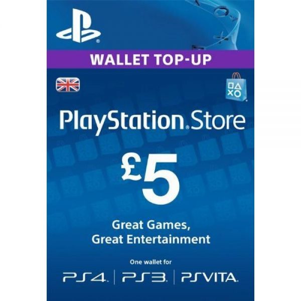 PlayStation PSN 英国 英服 UK PSN 预付卡 点卡 5英镑