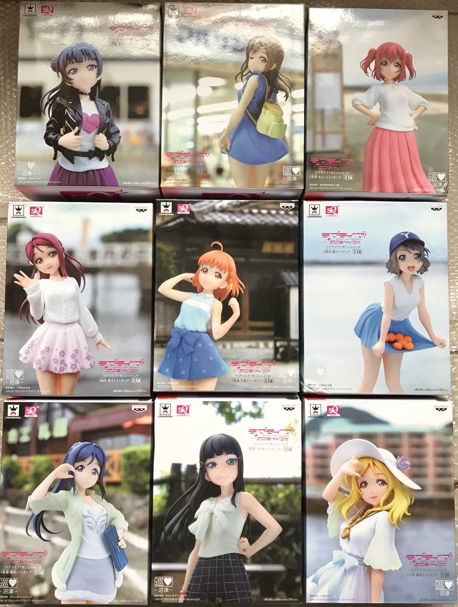 lovelive sunshine SQ沼津 夏服 景品 手办