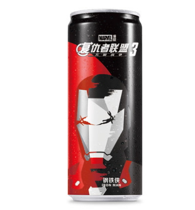 肥宅快乐水 漫威零度可乐24瓶一箱 330ml